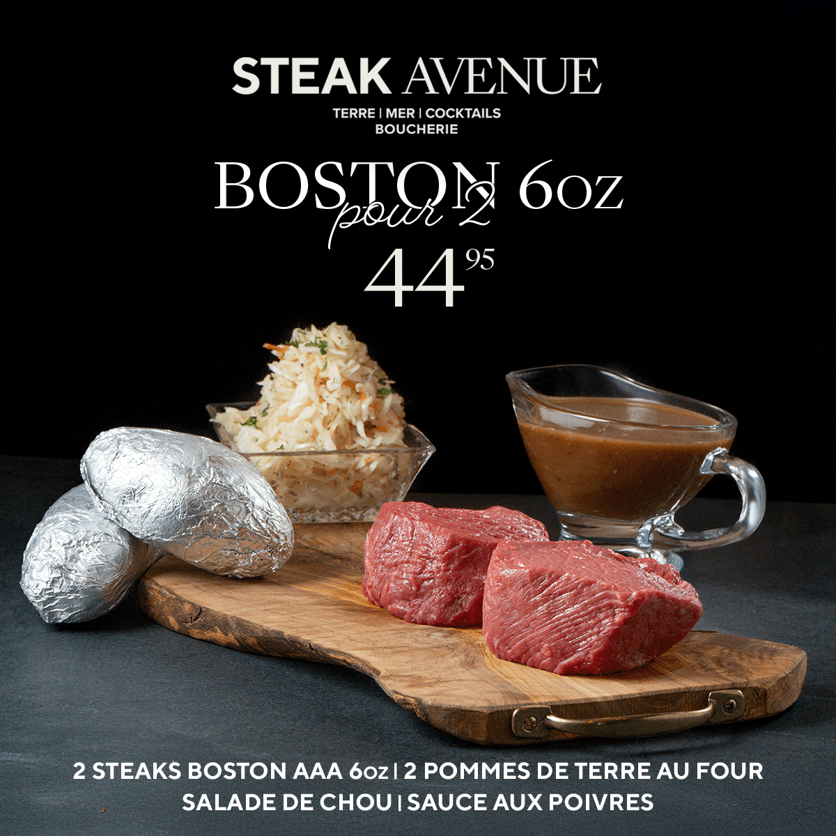Forfait Boston 6oz