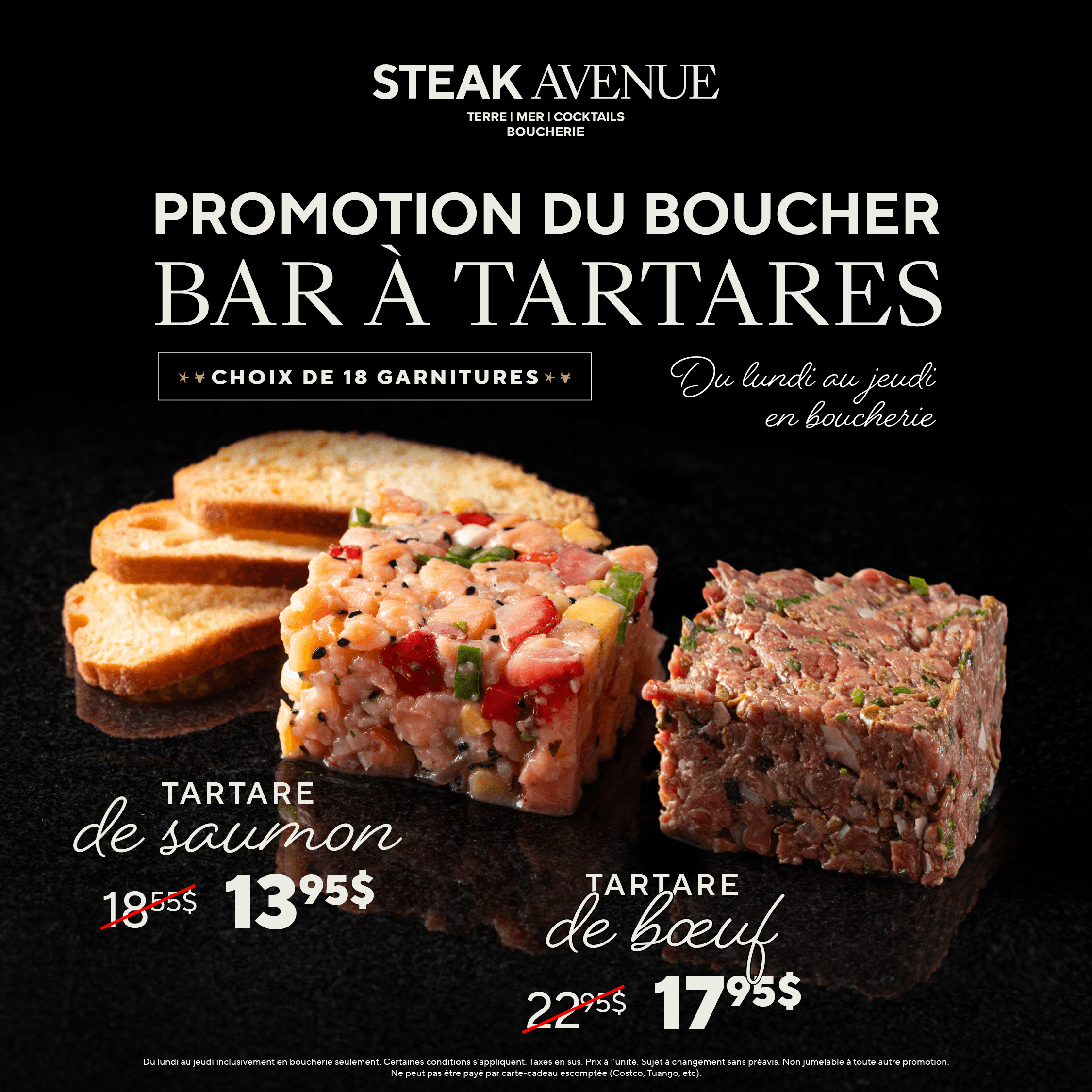 Promotion Bar à tartares