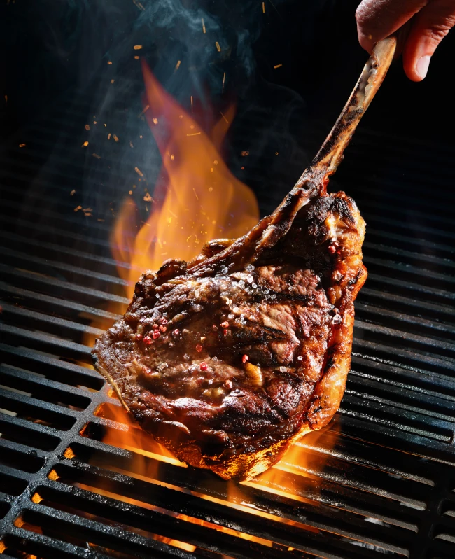 Steak sur grill